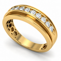Men's wedding band JFYC-MR-001, view 1