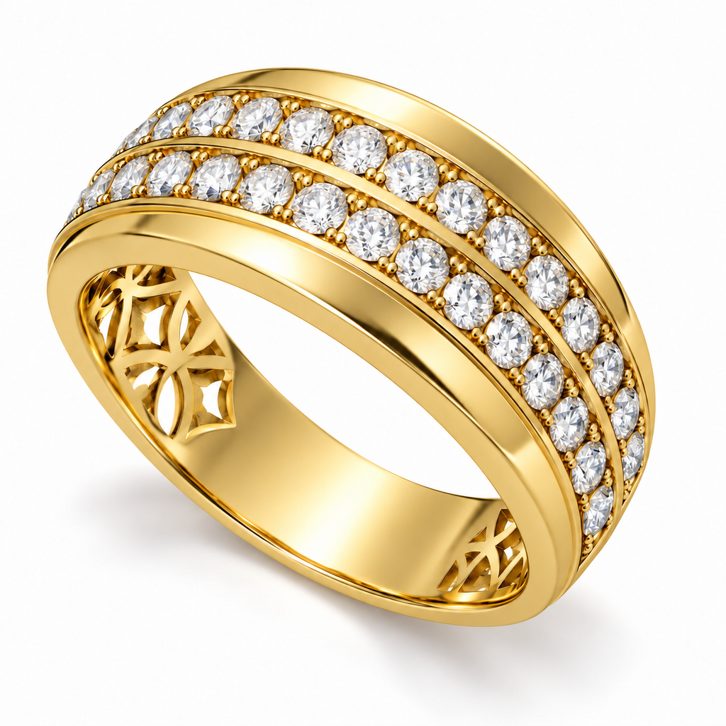 Men's wedding band JFYC-MR-002, view 1