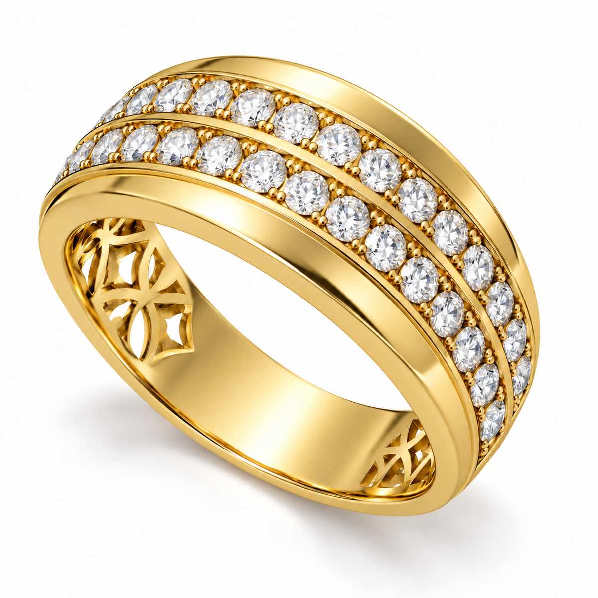 Men's wedding band JFYC-MR-002, view 1