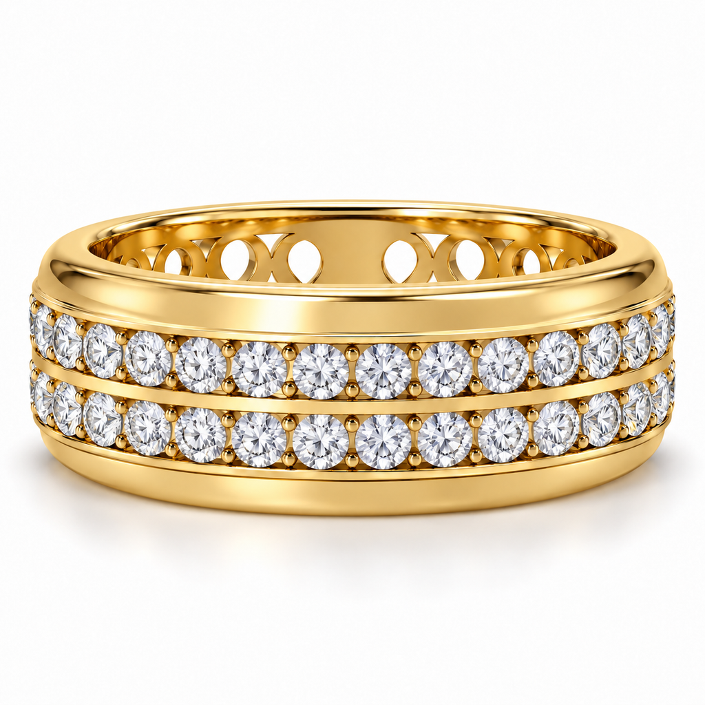 Men's wedding band JFYC-MR-002, view 2