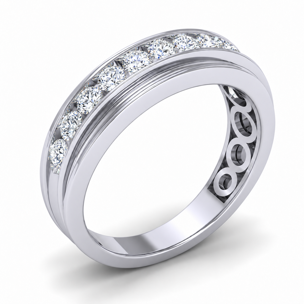Men's wedding band JFYC-MR-003, view 1