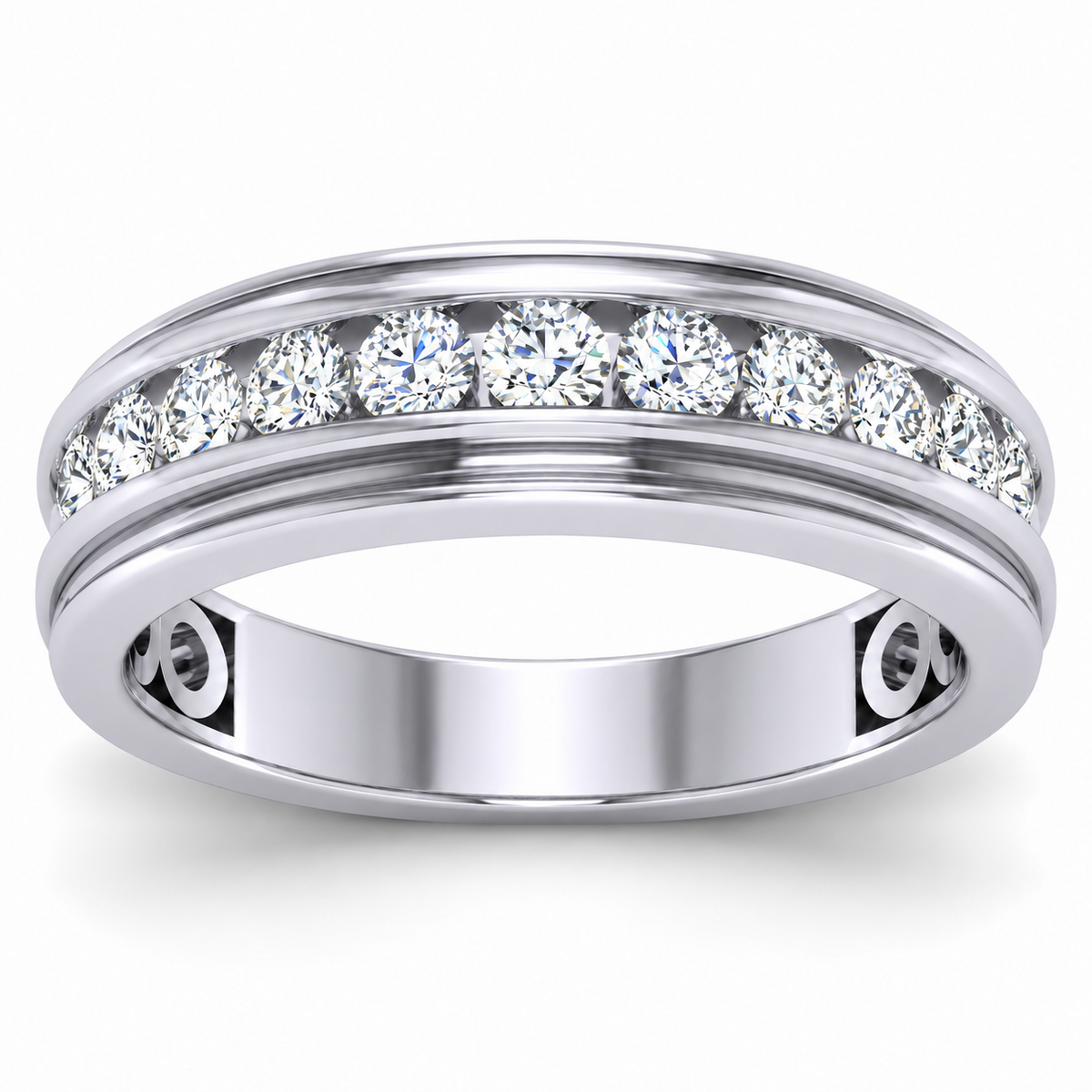 Men's wedding band JFYC-MR-003, view 2