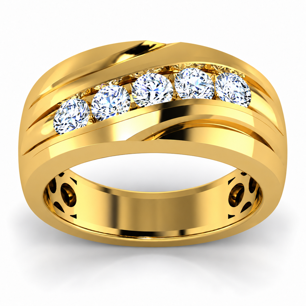 Men's wedding band JFYC-MR-004, view 2