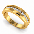 Men's wedding band JFYC-MR-005, view 1