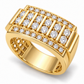 Men's wedding band JFYC-MR-006, view 1