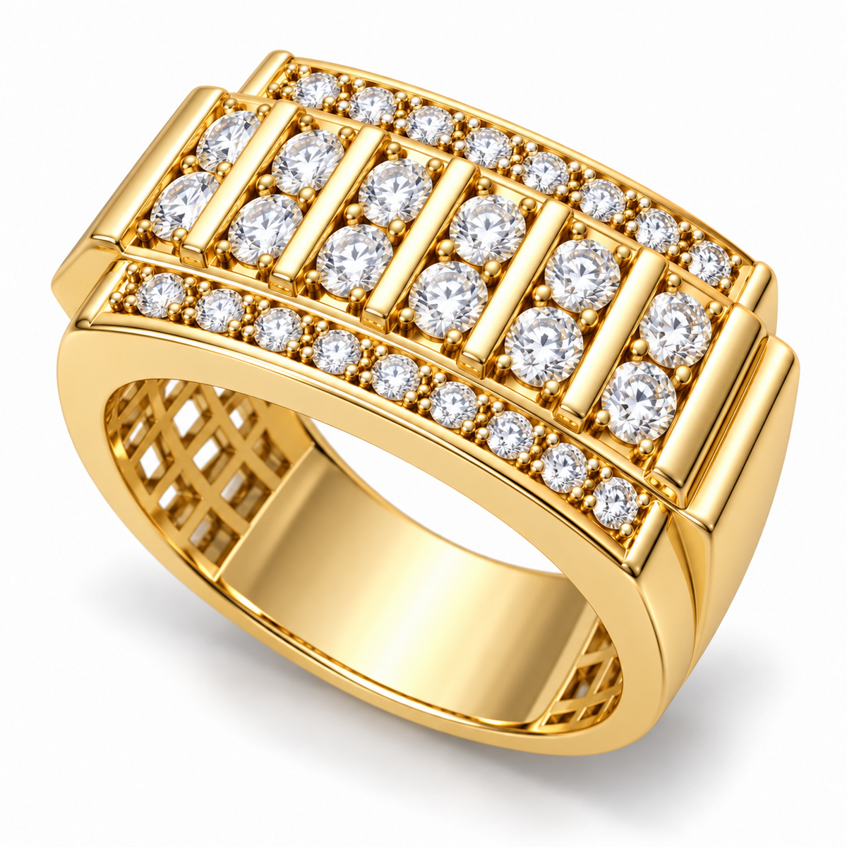 Men's wedding band JFYC-MR-006, view 1