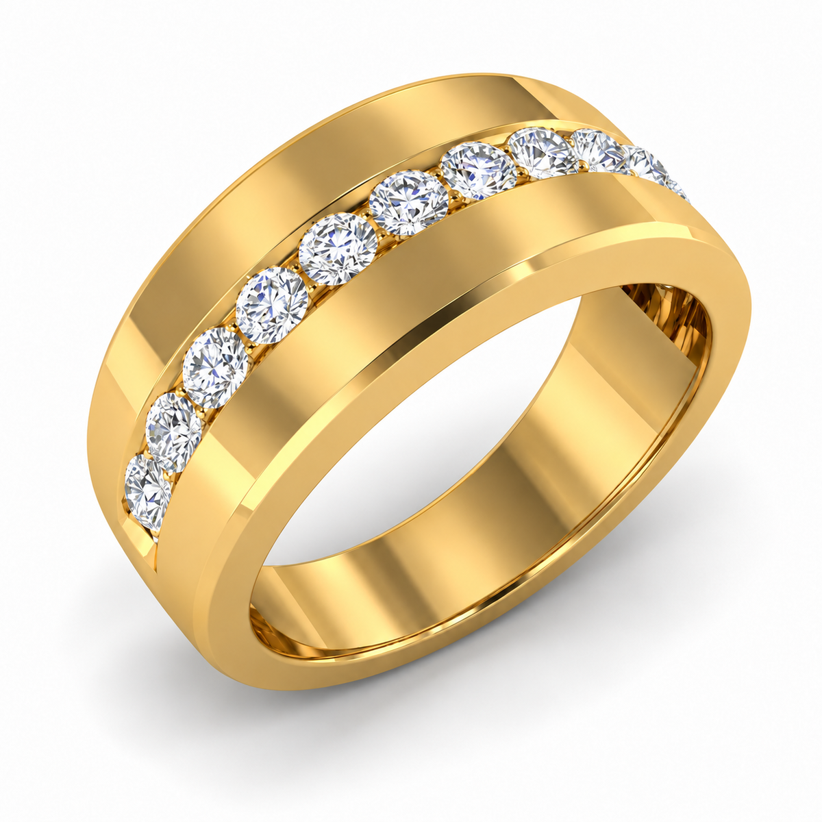 Men's wedding band JFYC-MR-007, view 1