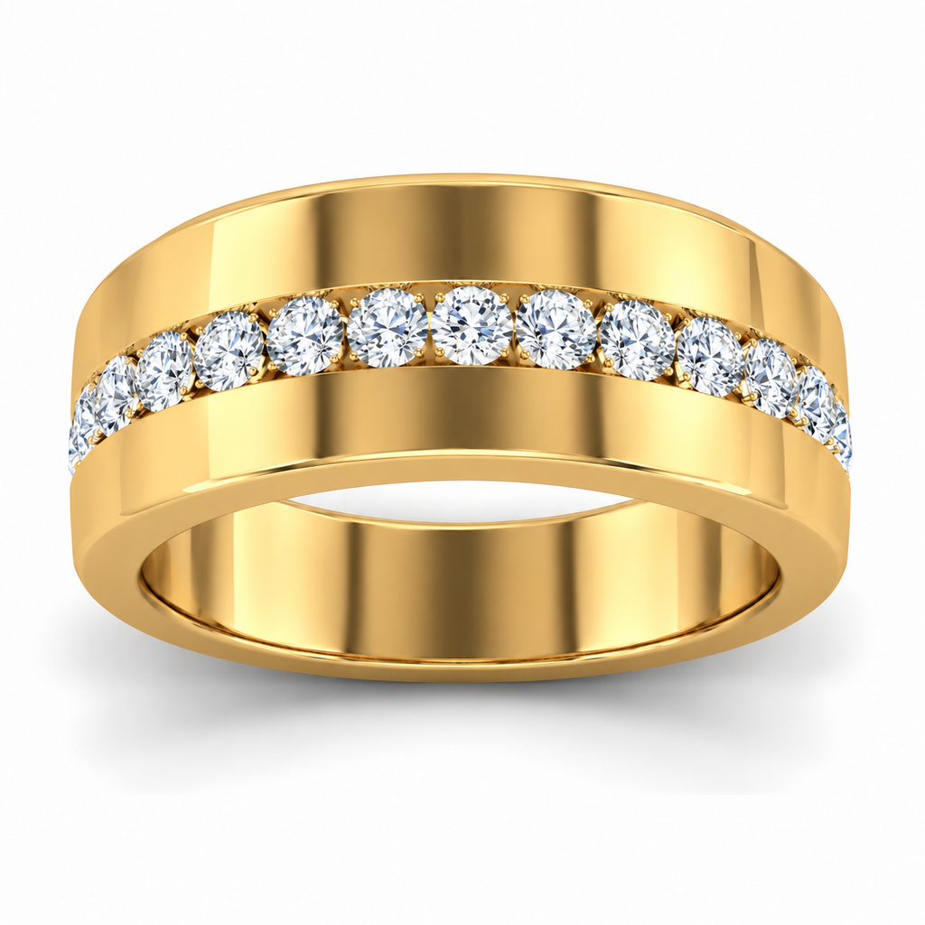 Men's wedding band JFYC-MR-007, view 2
