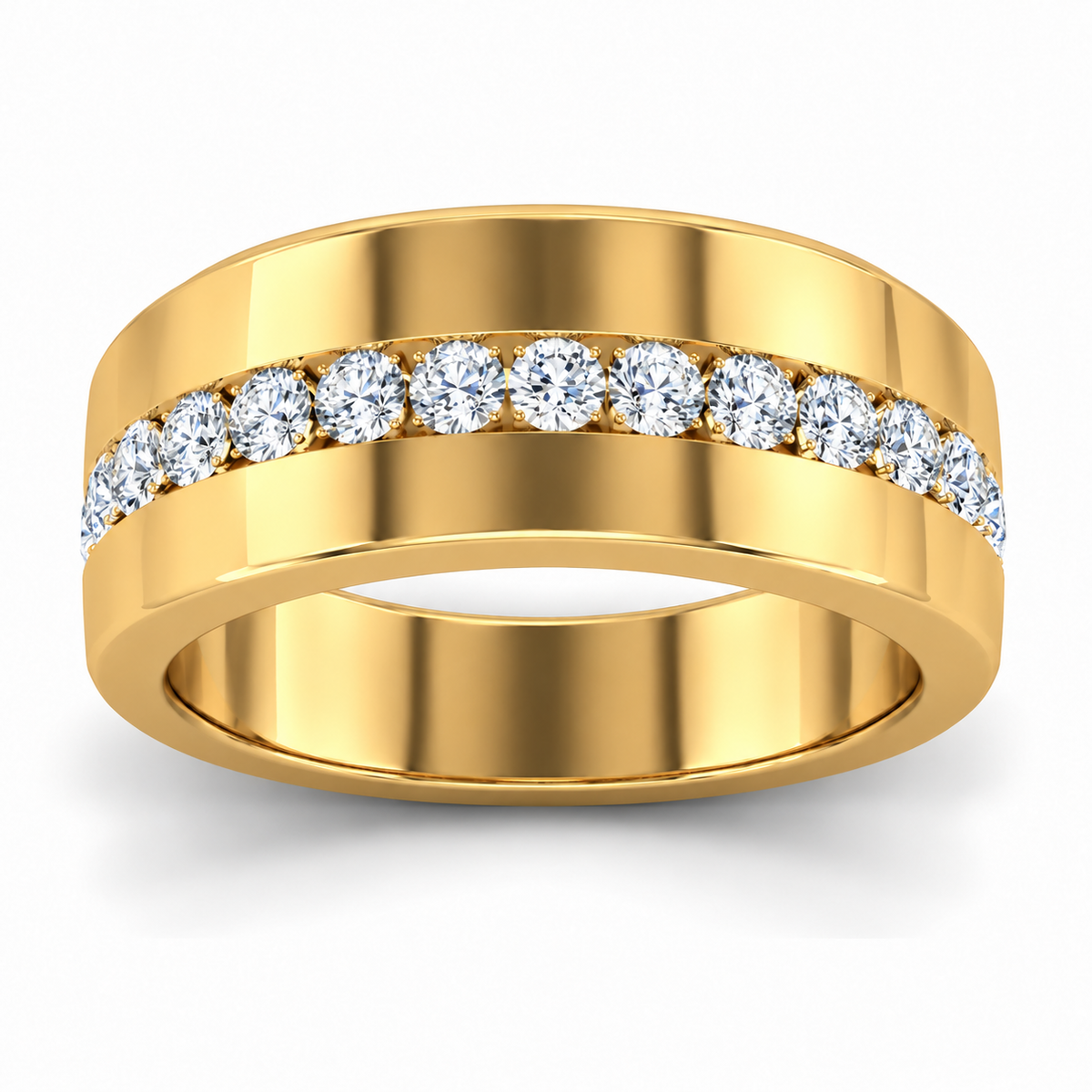 Men's wedding band JFYC-MR-007, view 2