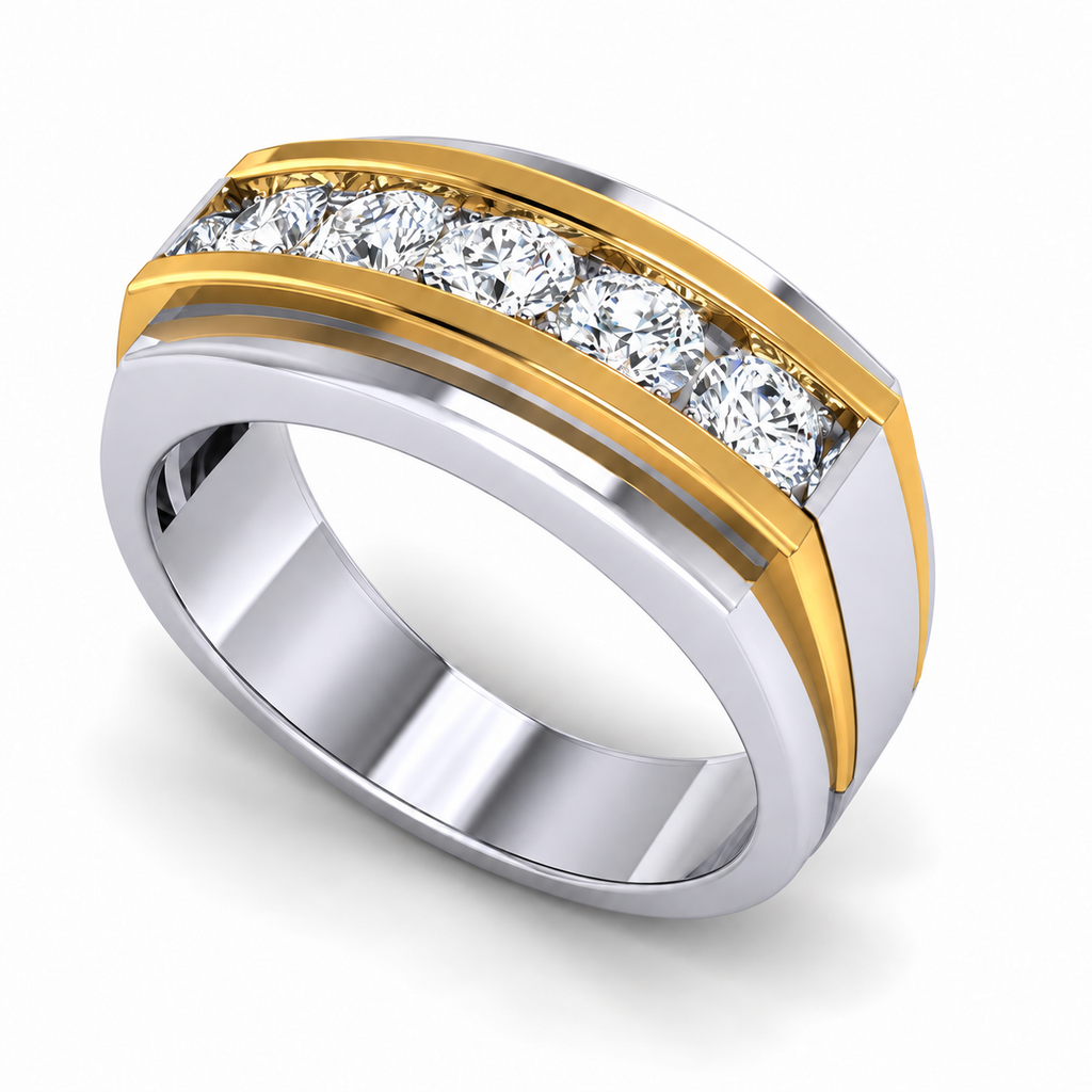 Men's wedding band JFYC-MR-008, view 1