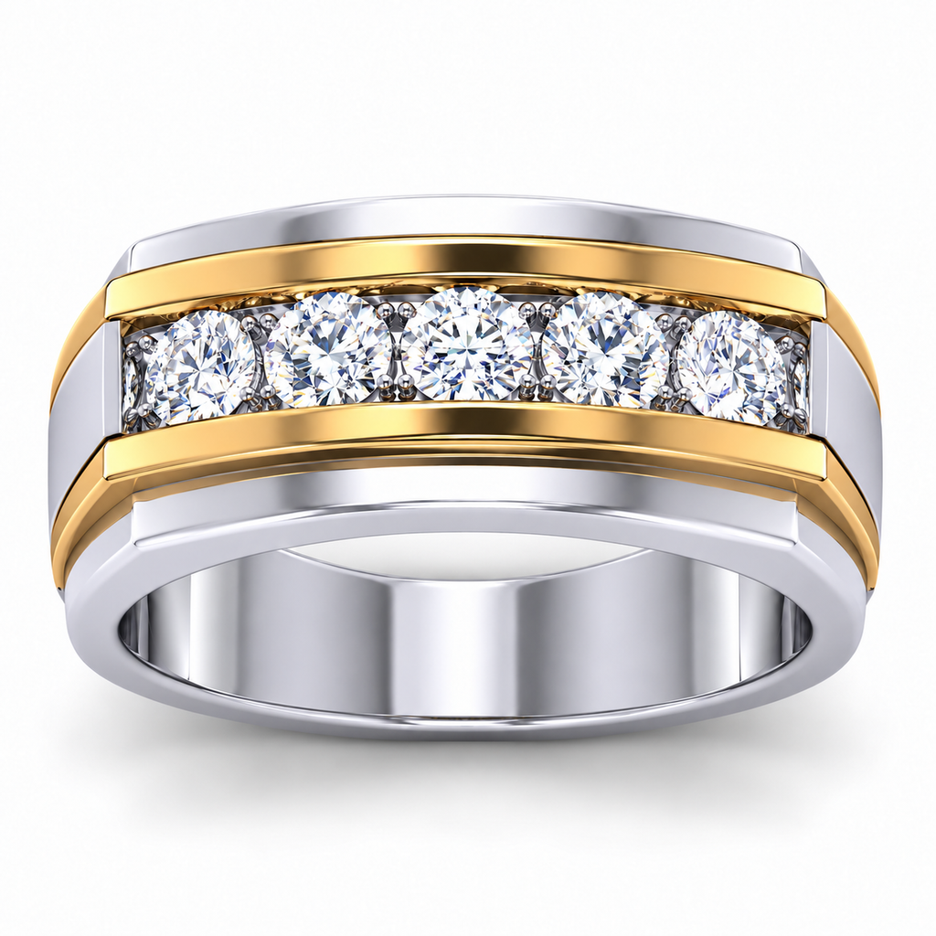 Men's wedding band JFYC-MR-008, view 2