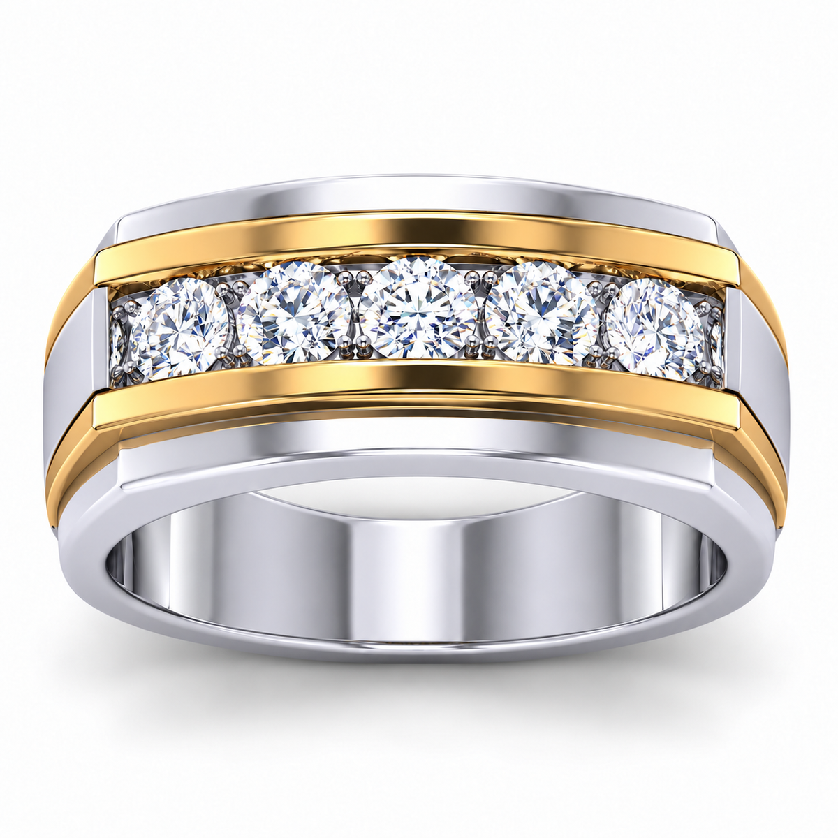 Men's wedding band JFYC-MR-008, view 2