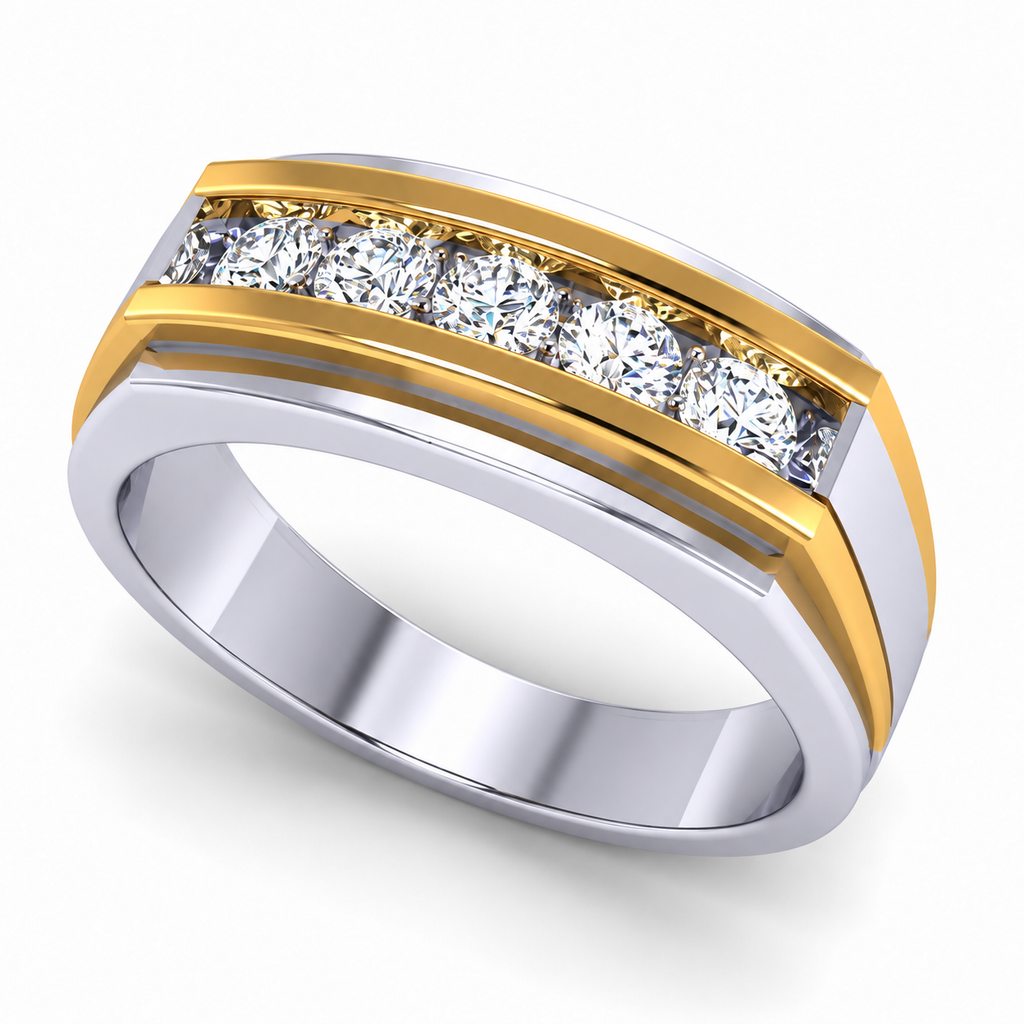 Men's wedding band JFYC-MR-009, view 1