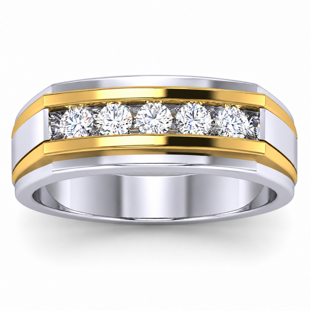 Men's wedding band JFYC-MR-009, view 2