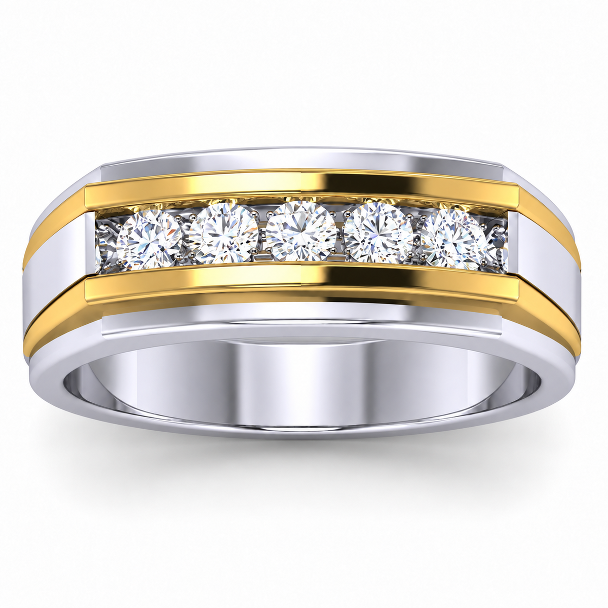 Men's wedding band JFYC-MR-009, view 2