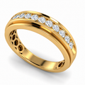 Men's wedding band JFYC-MR-011, view 1