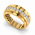 Men's wedding band JFYC-MR-014, view 1