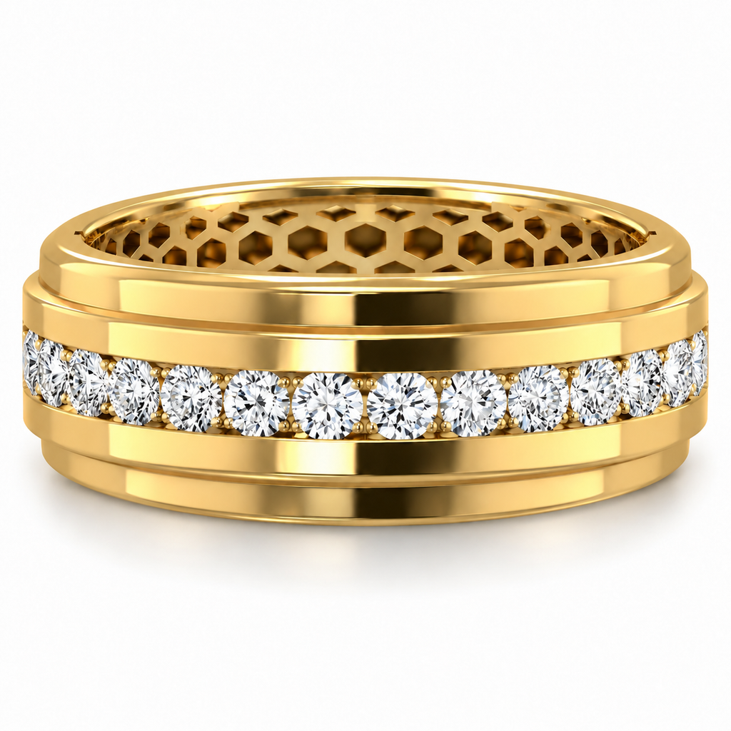 Men's wedding band JFYC-MR-014, view 2
