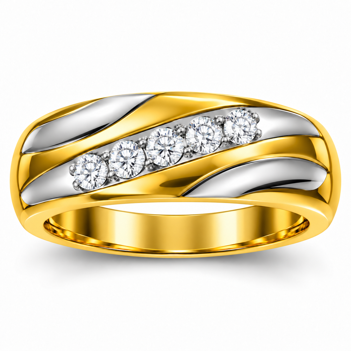 Men's wedding band JFYC-MR-015, view 2