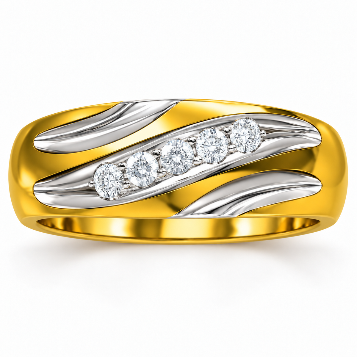 Men's wedding band JFYC-MR-017, view 2