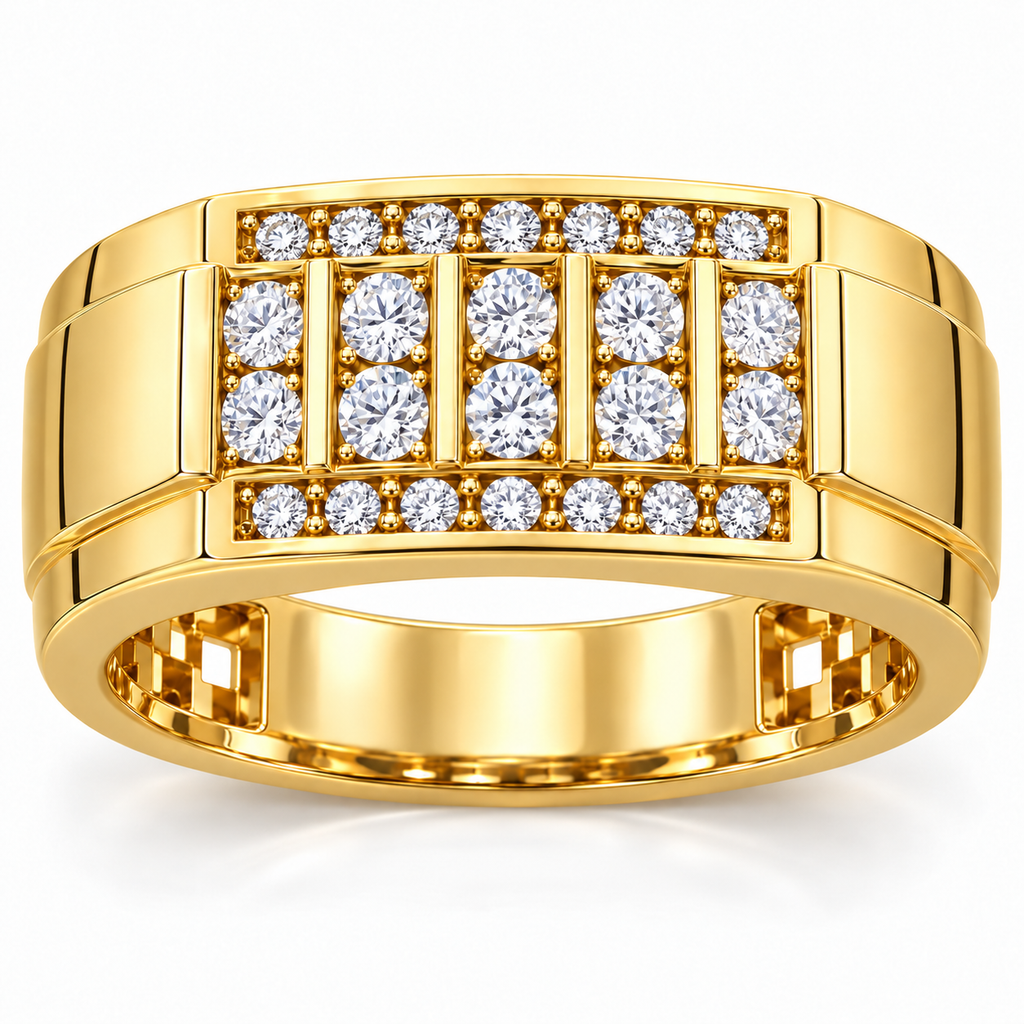 Men's wedding band JFYC-MR-018, view 2