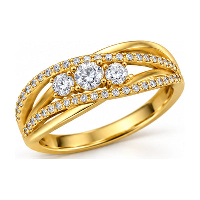 Three-Stone Rings