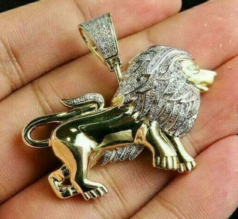 Hip Hop Pendant — Lion King Design, 925 Sterling Silver