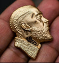 Hip Hop Pendant — Rapper Pendant, Yellow Gold Finish, 925 Sterling Silver