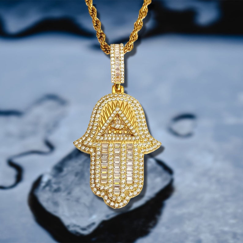 Hip Hop Pendant - Hamsa Hand