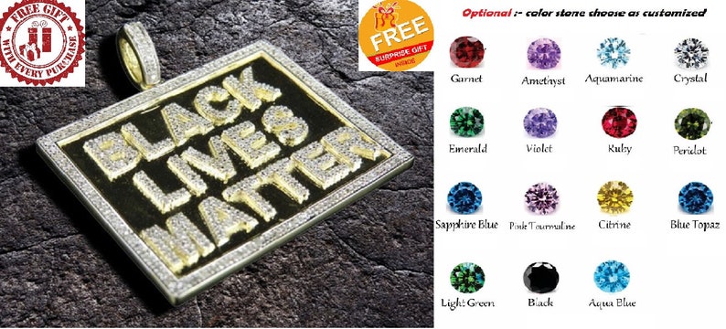 Hip Hop Pendant - Black Lives Matter BLM