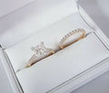 Bridal Ring Set — Princess Cut Moissanite