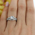 Bridal Ring Set — Princess Cut Moissanite