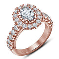 Bridal Ring Set — Oval Cut Moissanite