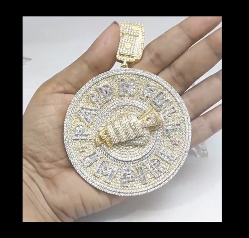Hip Hop Pendant - Baguette & Round