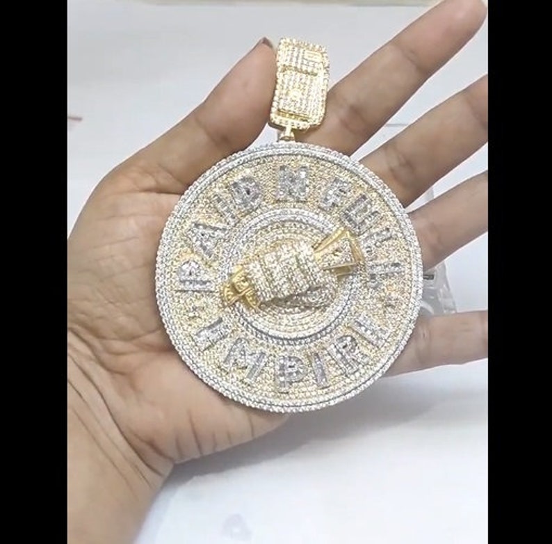 Hip Hop Pendant - Baguette & Round
