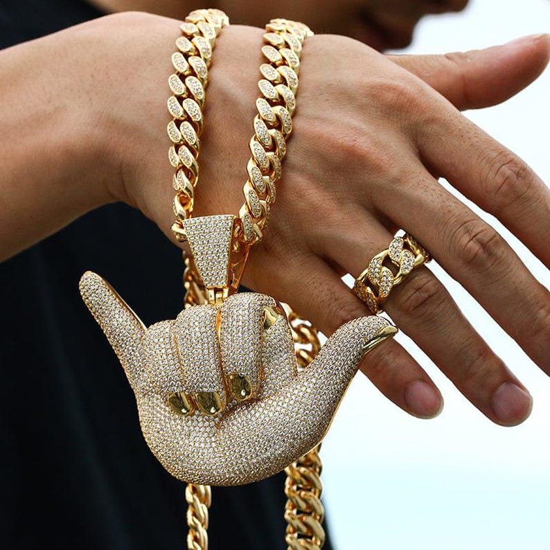 Hip Hop Pendant - Custom 3D Rapper's Portrait
