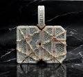 Hip Hop Pendant — Round Baguette Diamond Design, 925 Sterling Silver