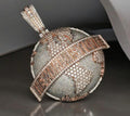 Hip Hop Pendant — "The World Is Yours" Chunky Pendant, Yellow Gold Finish, 925 Sterling Silver