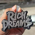 Hip Hop Pendant — Custom Letter Pendant, White Gold Finish, 925 Sterling Silver