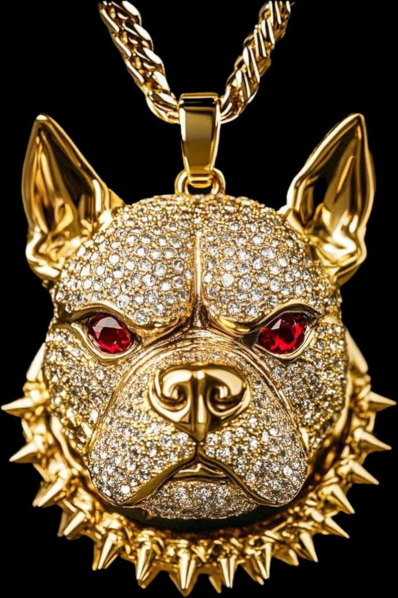 Hip Hop Pendant - Bulldog Head