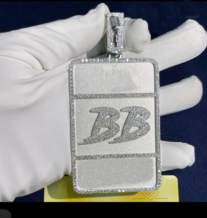 Hip Hop Pendant - Custom Name Dog Tag