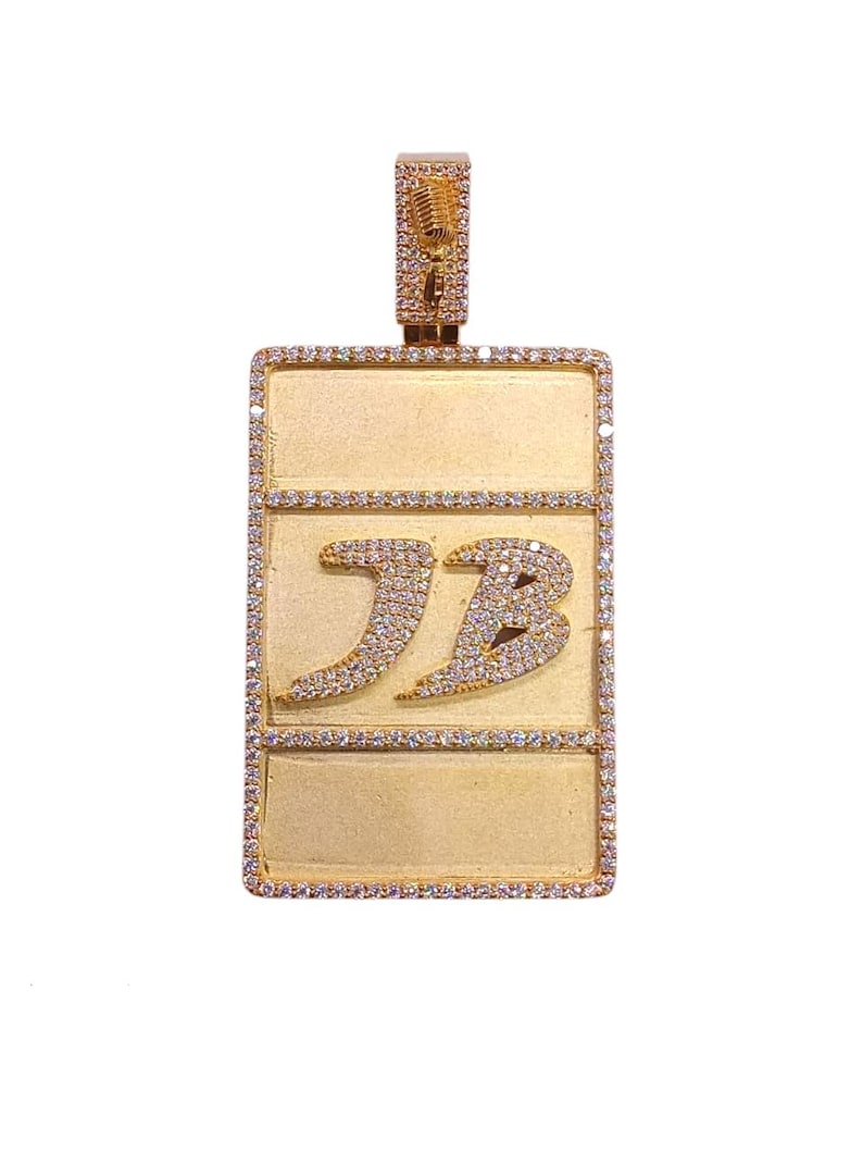 Hip Hop Pendant - Custom Name Dog Tag