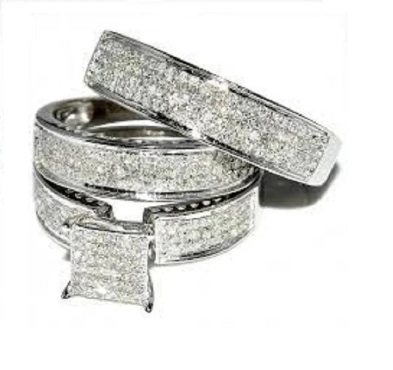 3 Pcs Trio Wedding Bridal Set - view 1