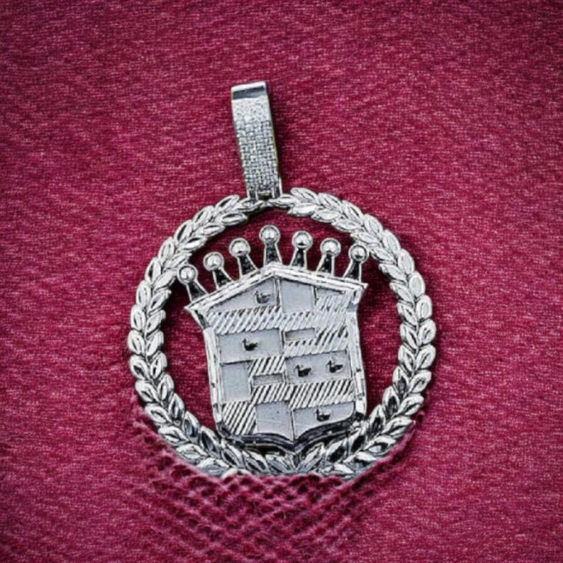 Hip Hop Pendant — Cadillac Personalized Name Pendant, Yellow Gold Finish, 925 Sterling Silver