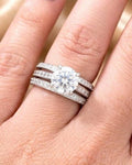 Diamond Ring For Women, White Gold Finish Engagement Ring, Wedding Ring, Propose Ring