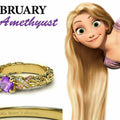 FEBRUARY Amethyst Birthstone Engagement Ring Sterling Silver, Fashion Ring For women, Women's 14K Yellow Gold Finish Ring