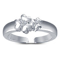 925 solid Sterling Silver Daisy Flower Toe Ring For Women's Size- 3.25 US Adjustable Ring Traditional - India Jewelry - Silver Toe Band Ring