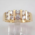 Men's Wedding Ring Band 2Ct Round Cut Lab Created Diamond 14K Yellow Gold Plated