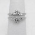 2Ct Round Lab Created Diamond Enhancer Guard Wrap Ring 14K White Gold Plated