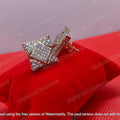 Square Cubic Zirconia Stud Earrings | Sterling Silver, 2.00ctw